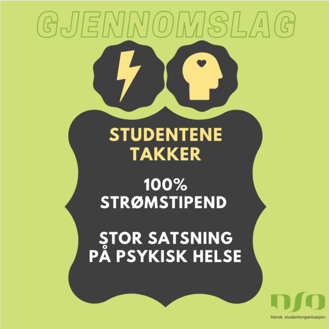 Gjennomslag for studentene!