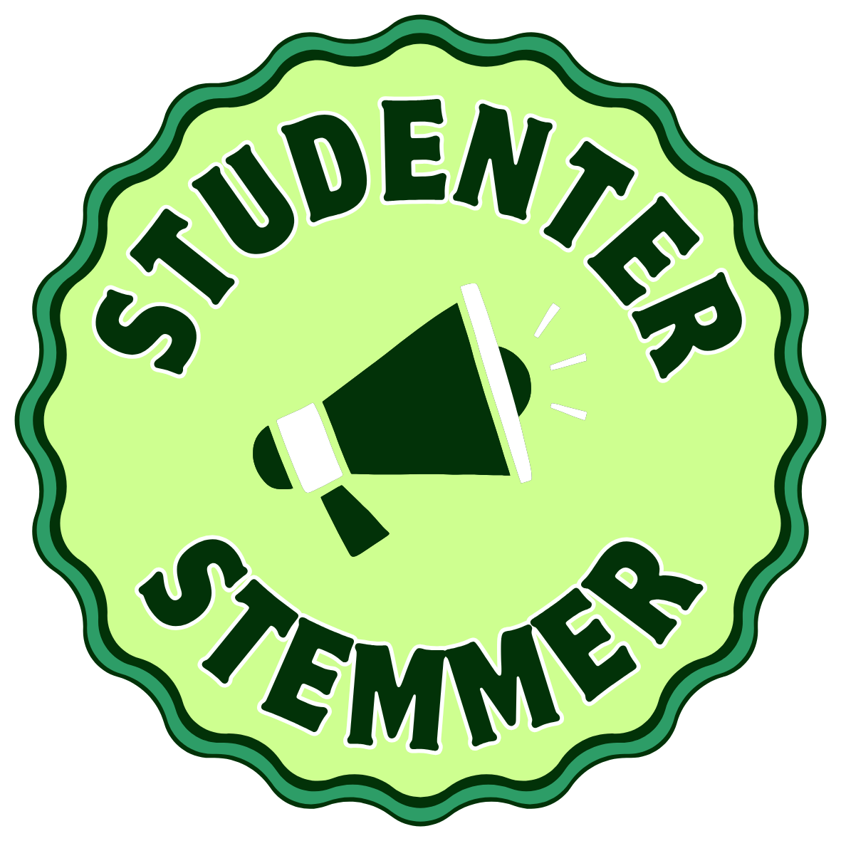 Studenter stemmer klistremerke