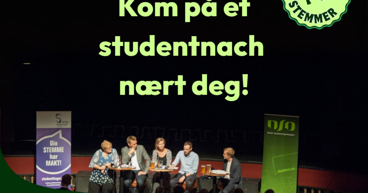 Et studentnach n&aelig;r deg - NSO skal f&aring; studenter til &aring; stemme