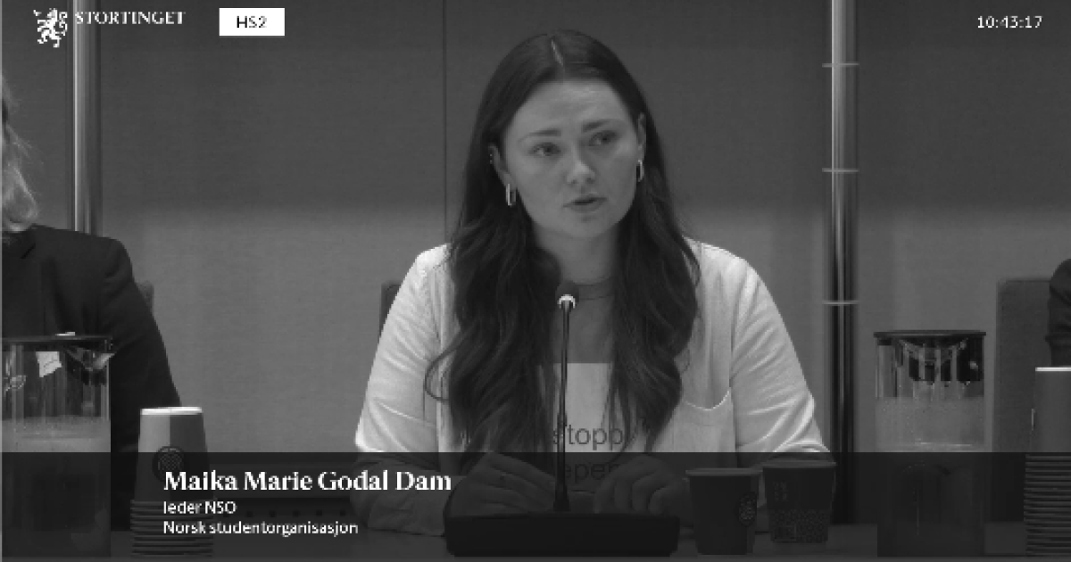 Studentene med klar melding til Stortinget
