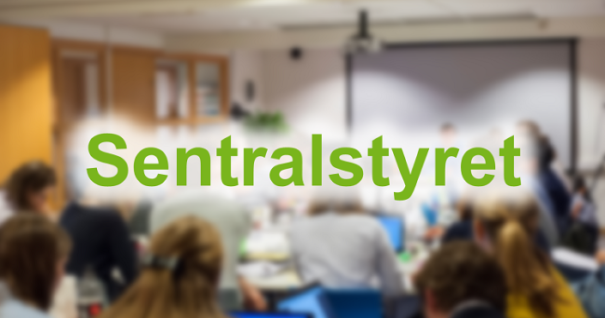 Velkommen til det siste sentralstyremøtet i 2020