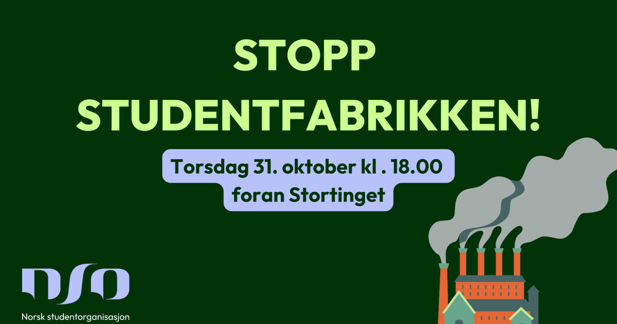Stopp studentfabrikken! - Norske studenter demonstrerer