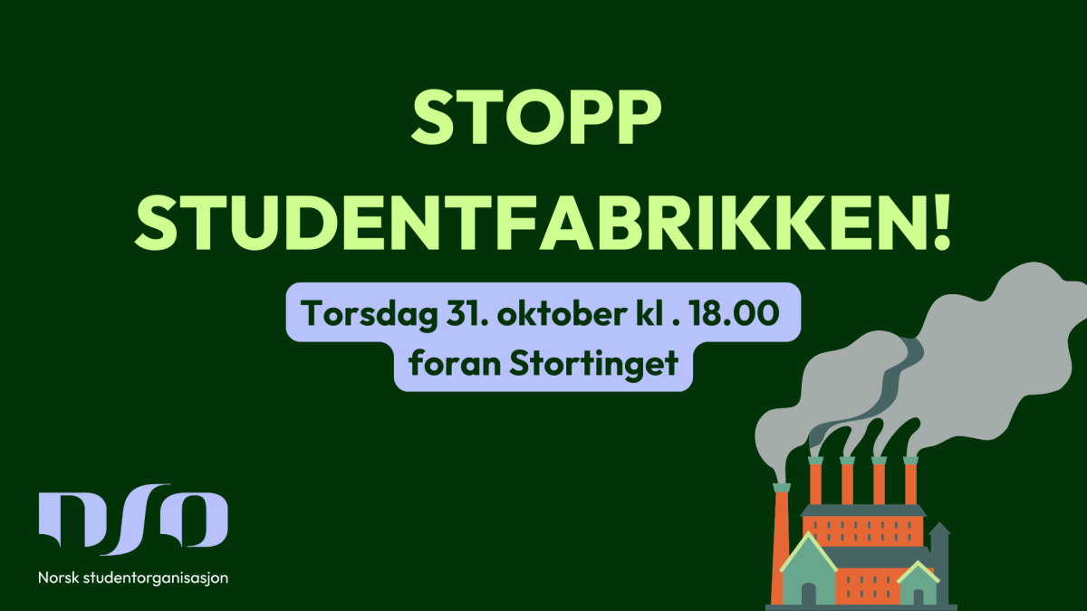 Stopp studentfabrikken! - Norske studenter demonstrerer