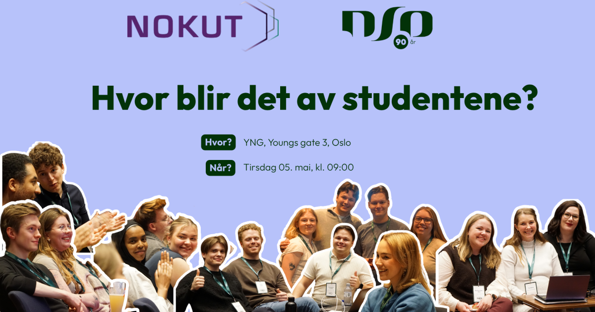 Frokostm&oslash;te med NSO og NOKUT: Hvor blir det av studentene?
