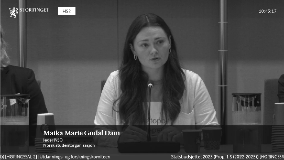 Studentene med klar melding til Stortinget